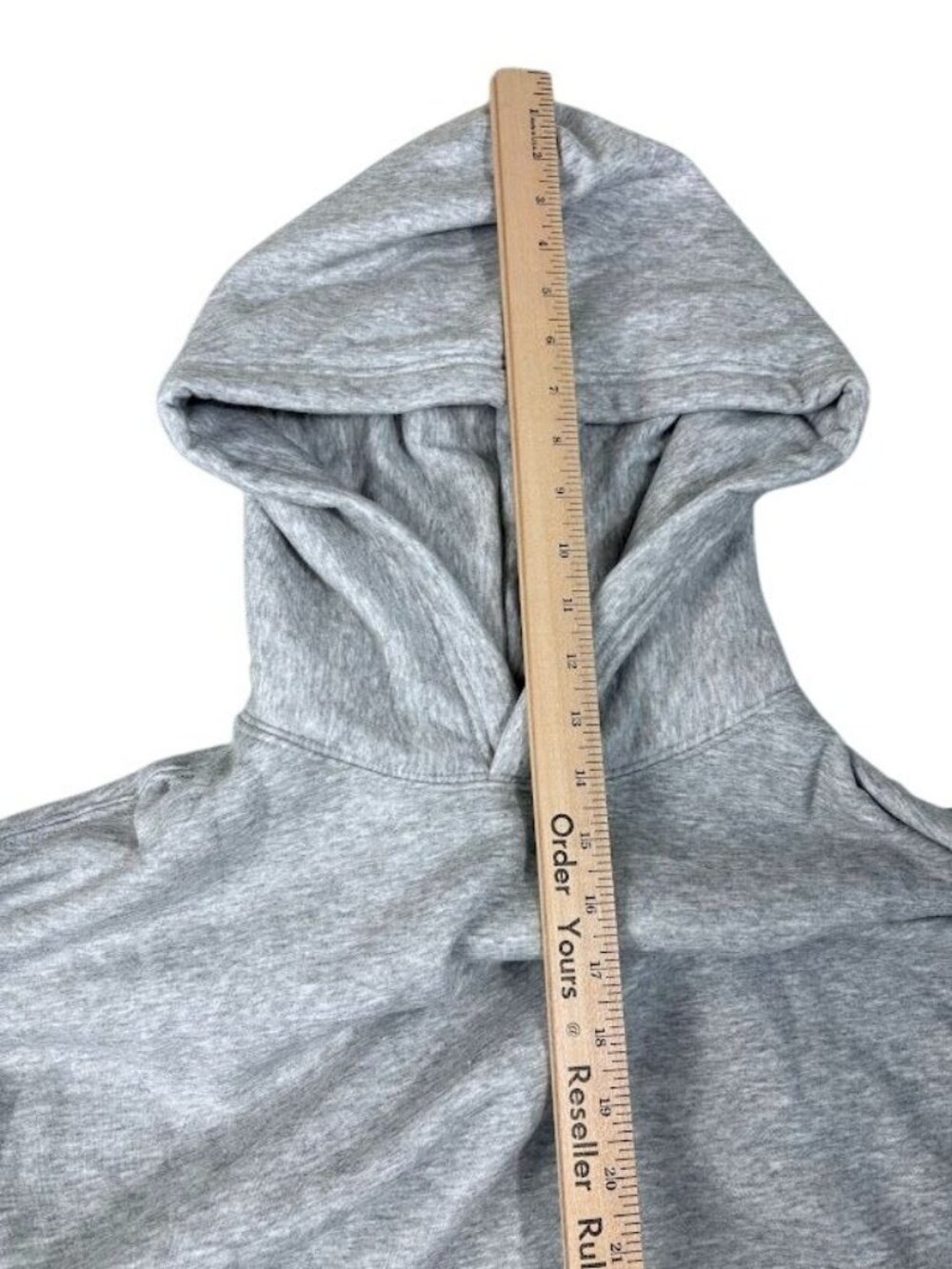 Pumiey Gray Hoodie Sweatshirt Large Cotton Blend Soft Casual Wear - Picture 10 of 14